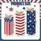 3 Pcs Patriotic Decorations 4th of July Table Decor Red White Blue Decorations Memorial Day Wood Block Sign and Centerpiece for Home Office Independence Day Tiered Tray Decor(Striped Style)